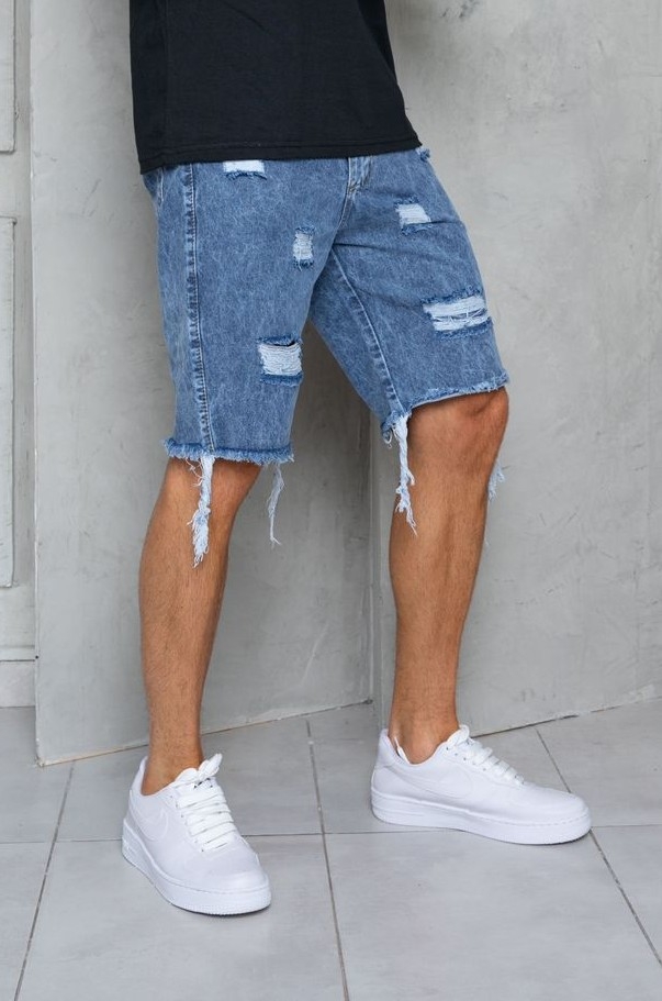 Bermudas Jeans Mom /roturas - Imagen 2