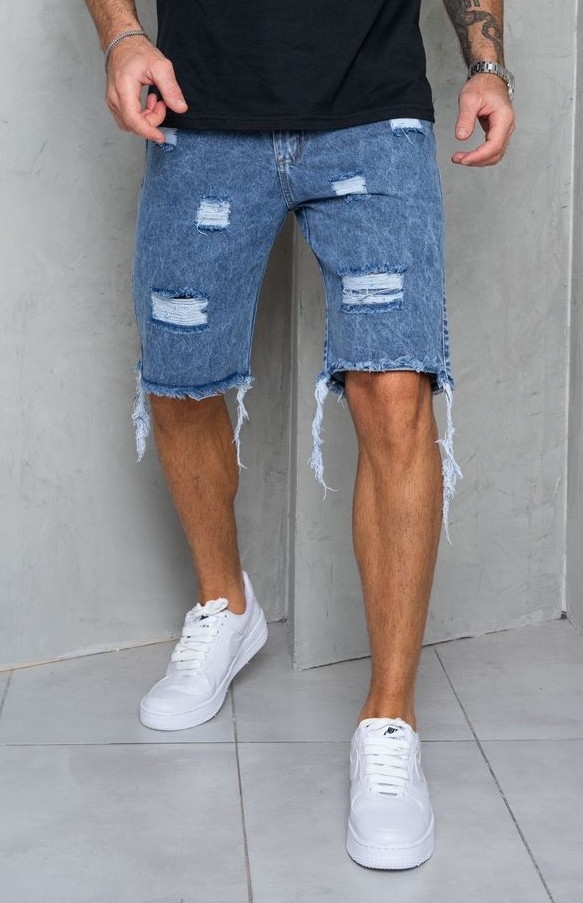 Bermudas Jeans Mom /roturas - Imagen 3