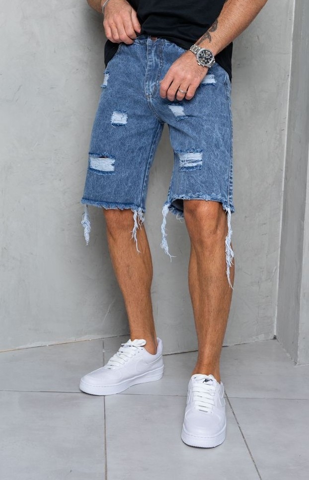 Bermudas Jeans Mom /roturas - Imagen 4