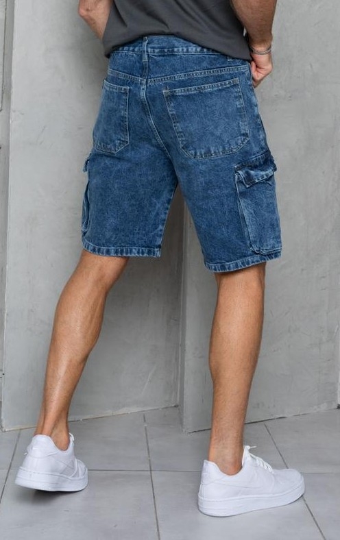 Bermudas Jeans  Mom Cargo Nevado - Imagen 2