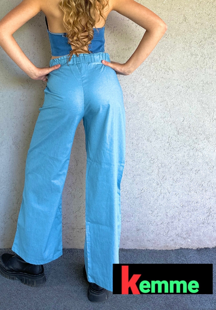 Palazo Jeans Liviano - Imagen 3