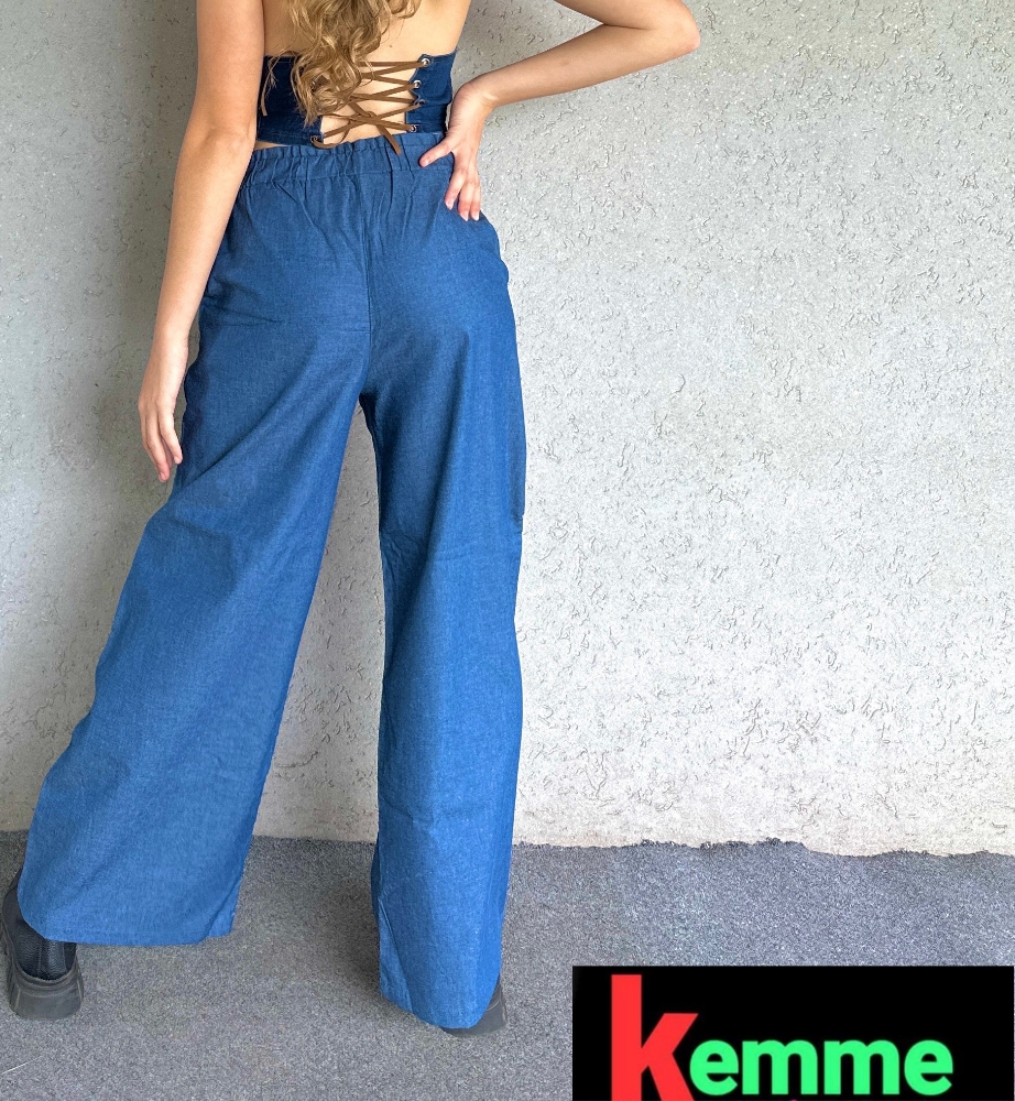 Palazo Jeans Liviano - Imagen 4