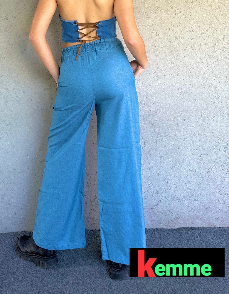Palazo Jeans Liviano - Imagen 5