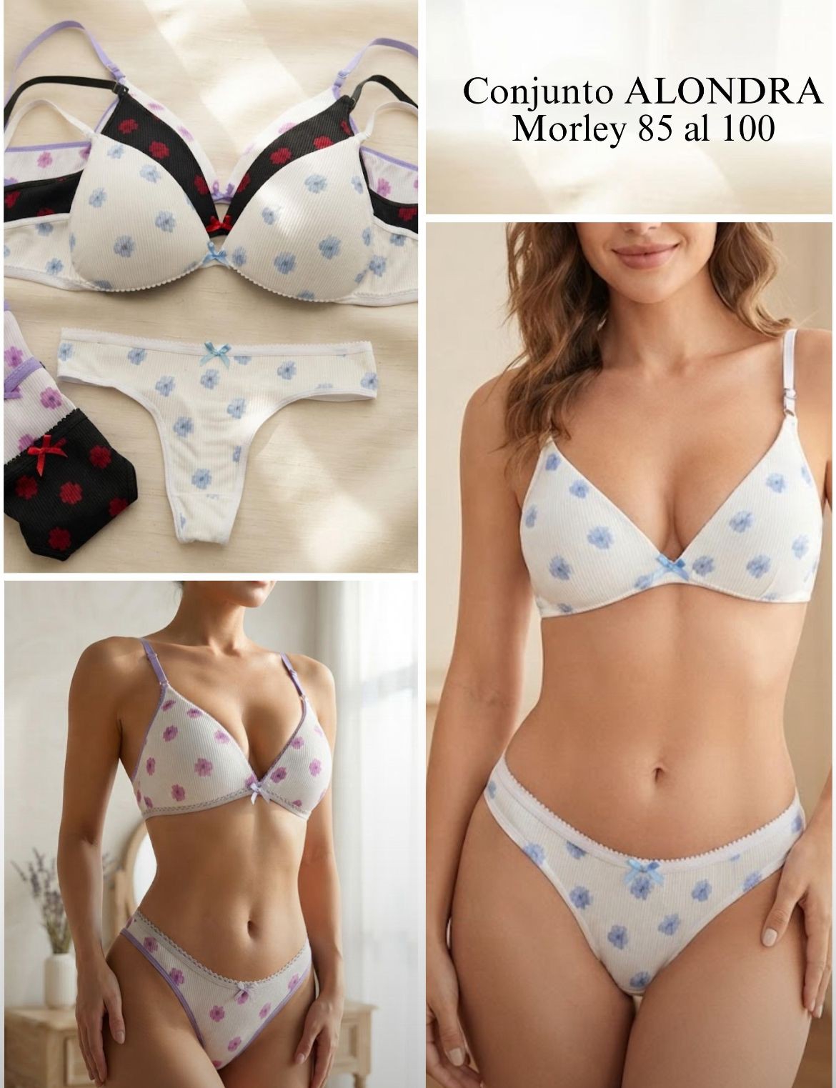 Conjunto Triángulos Estampados de Morley o Modal - Imagen 2
