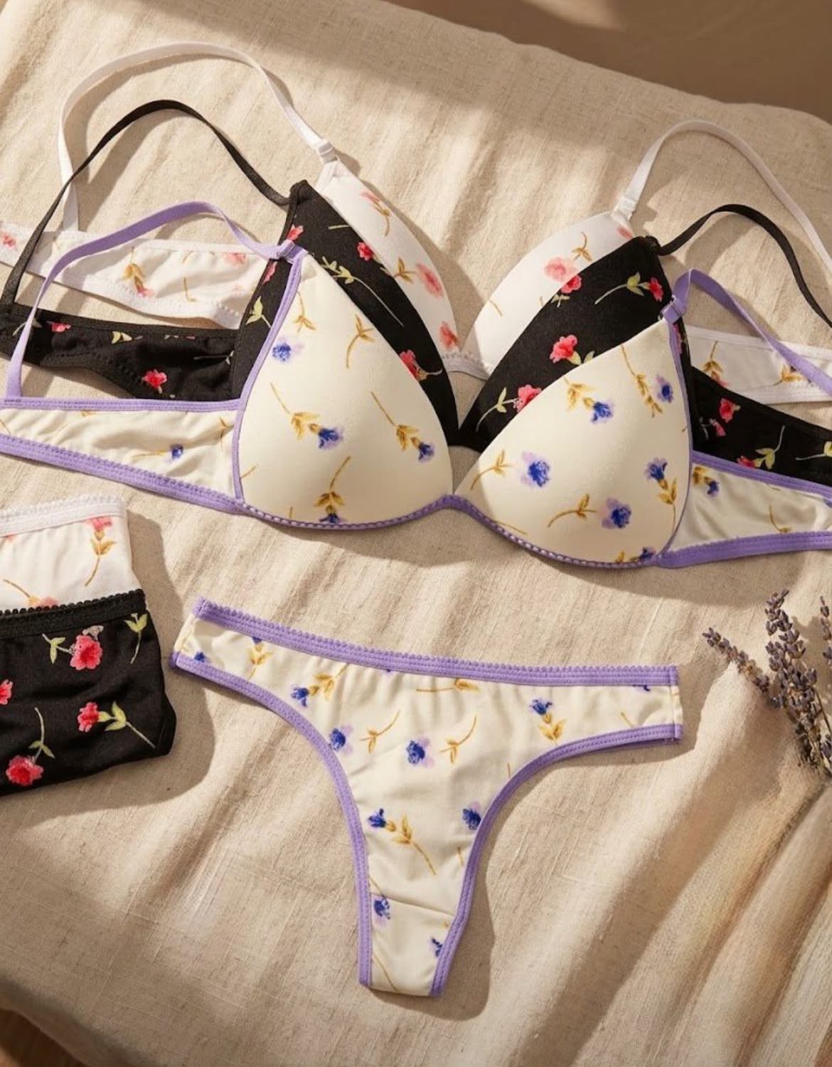 Conjunto Triángulos Estampados de Morley o Modal - Imagen 3