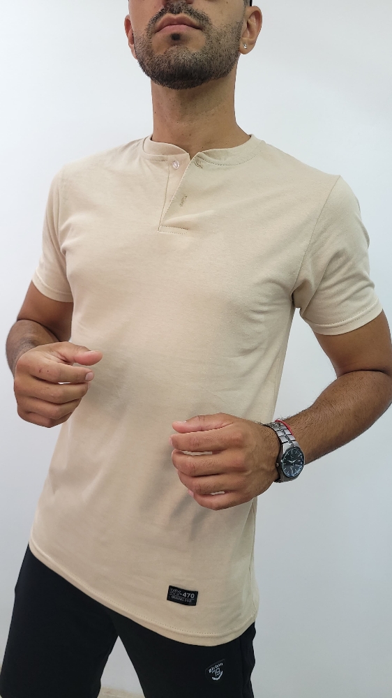 Remera Botón de Algodón Peinado - Imagen 4