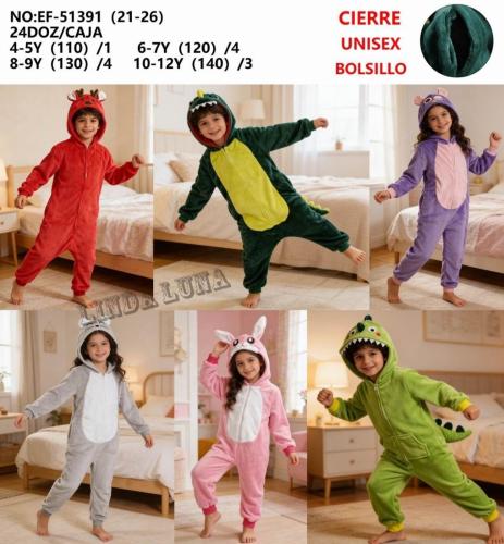 Pijama Polar de Nene, Nena y Adulto