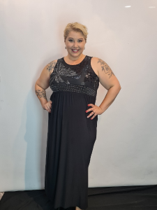Vestido Largo Fiesta Ity con Lentejuelas 192155