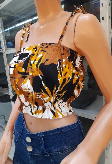 Top de  Fibrana con Volado