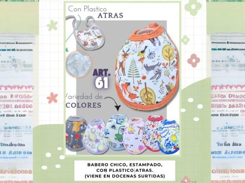 Babero con Plastico (61) Oferta Pack X 12