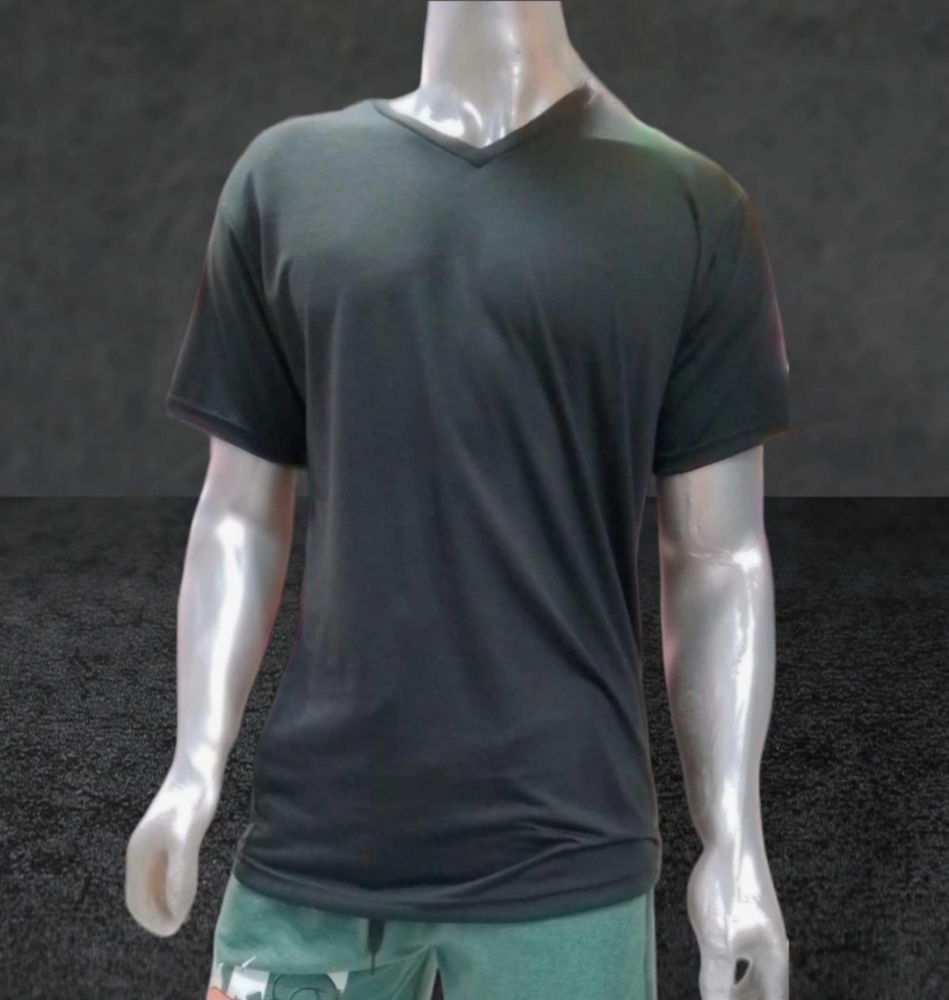Remera de Modal Viscosa Liso Escote V - Imagen 2