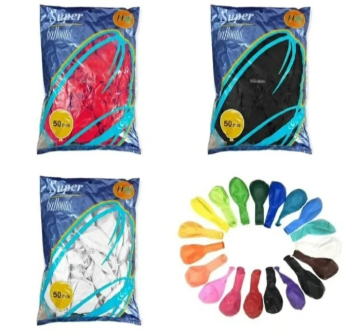 Super Ballons Perlados 50 Unidades