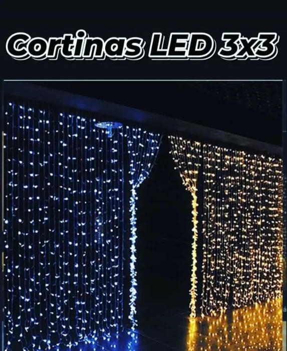 Cortinas Led Enchufe 3x3
