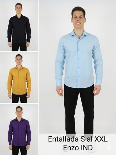 Camisas Entalladas Lisas - Miniatura 3