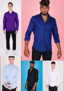 Camisas Entalladas Lisas - Miniatura 4