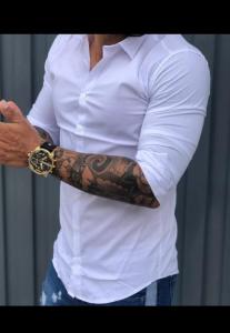Camisas Entalladas Lisas - Miniatura 5