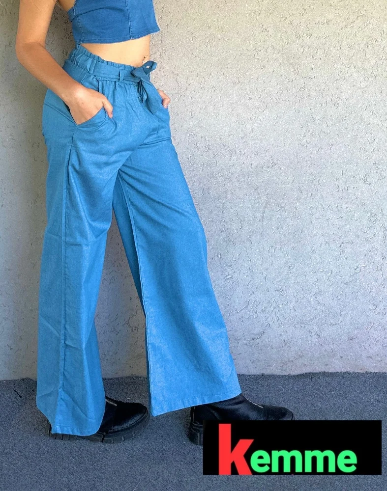 Palazo Jeans - Imagen 1