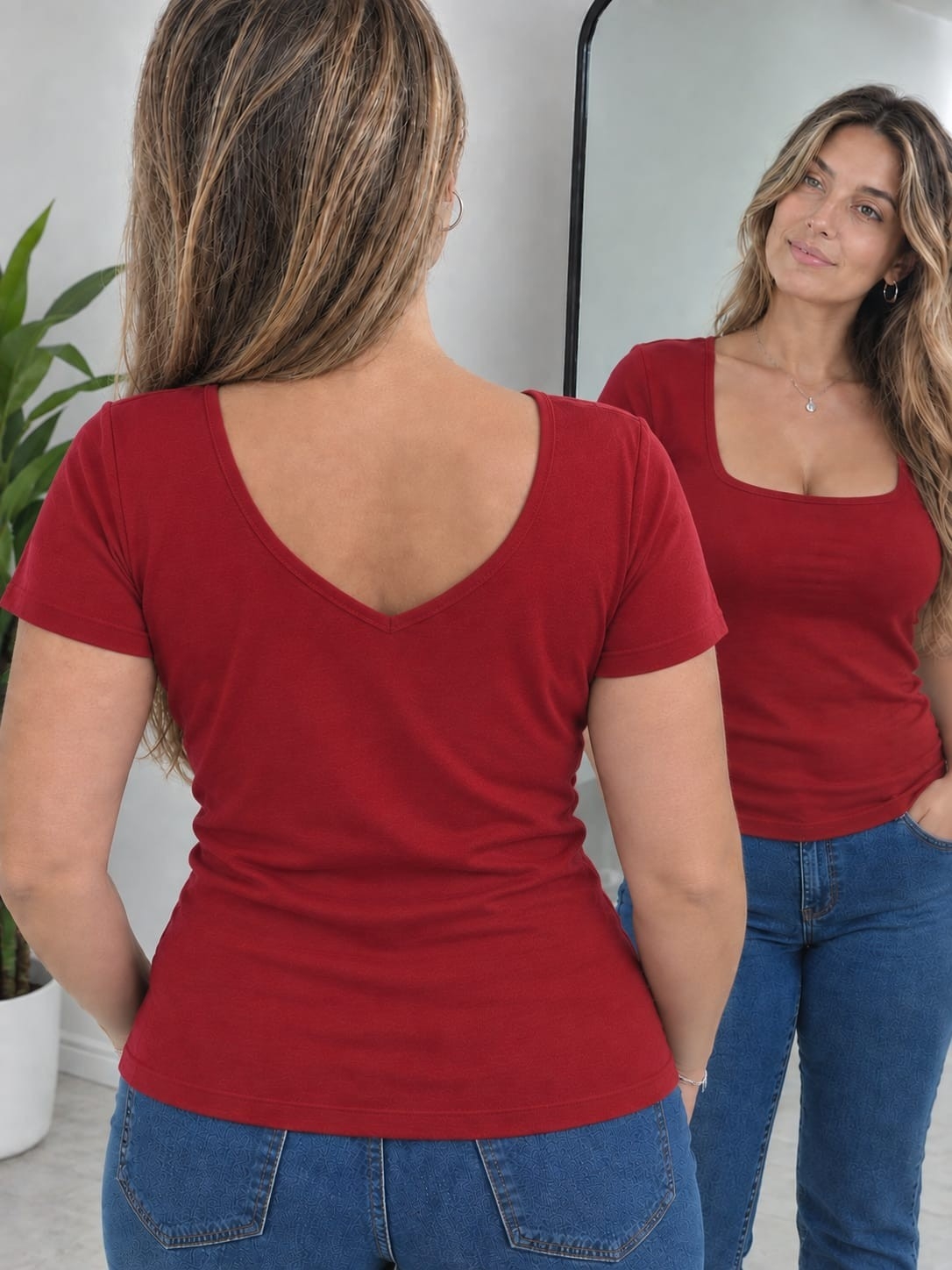 Remera 2en1 X Talles - Modal Viscosa - Imagen 1