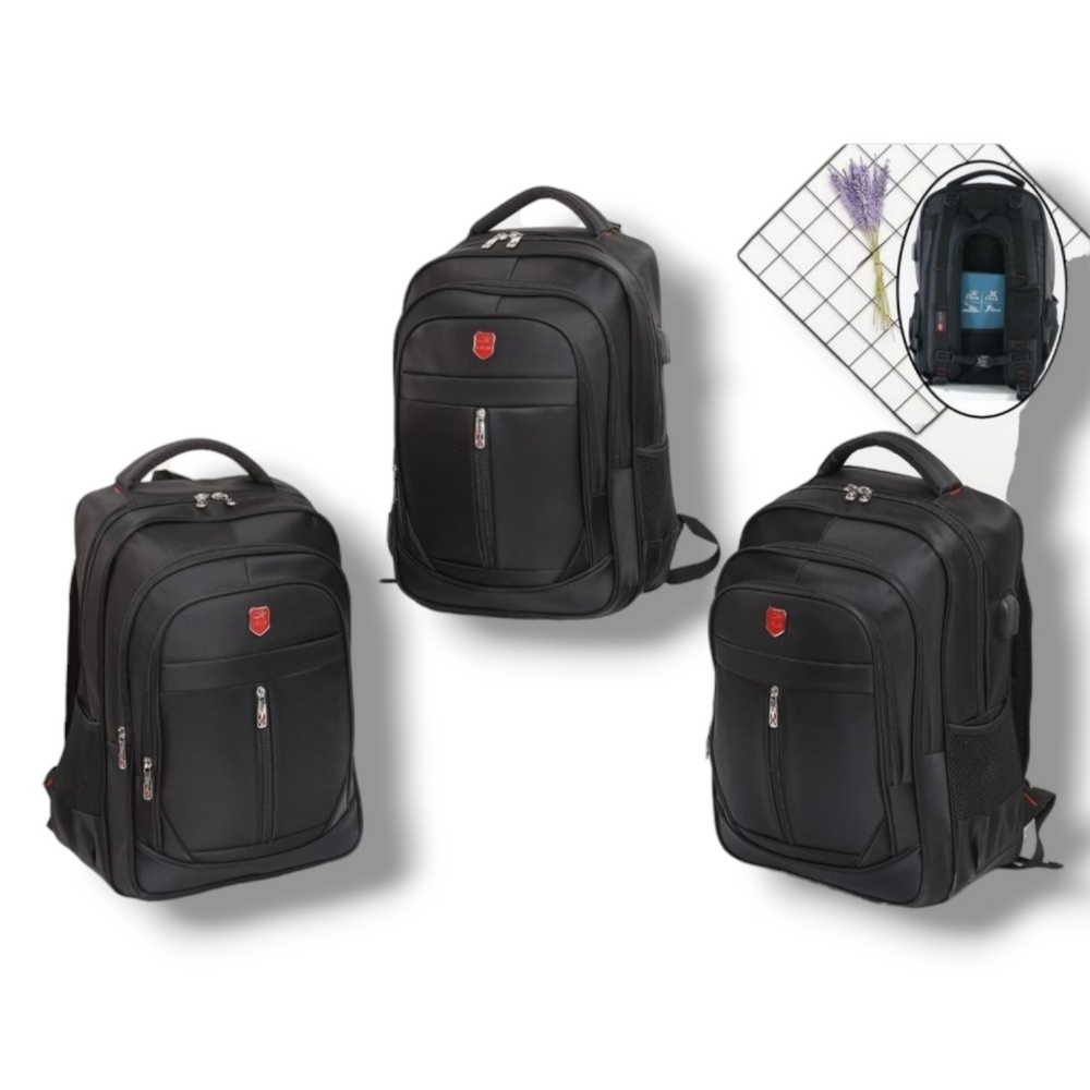 Mochila Usb I-run Reforzada 6 Bolsillos - Imagen 2