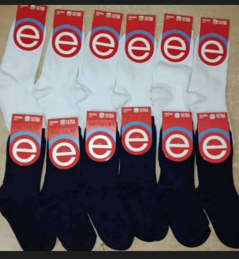 Medias Colegiales Azul Bordo Verde y Blanco - Imagen 1