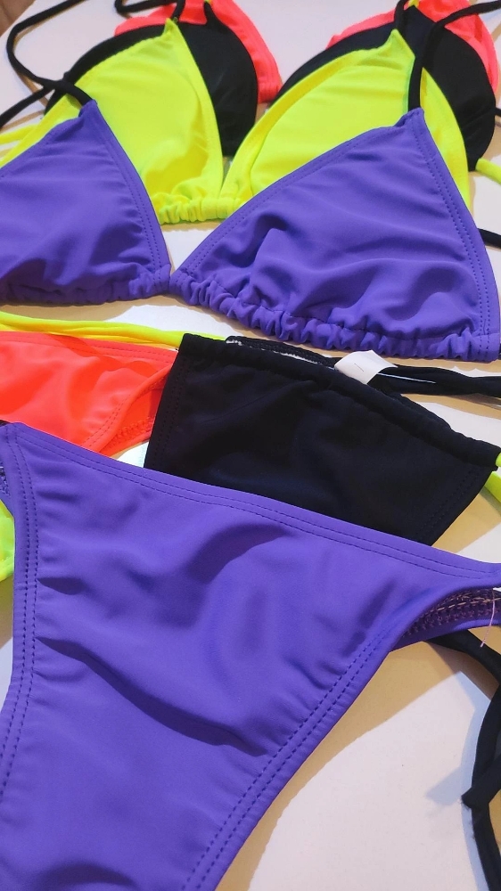 Bikini Triángulo con Taza Desmontable Colaless para Atar - Imagen 4