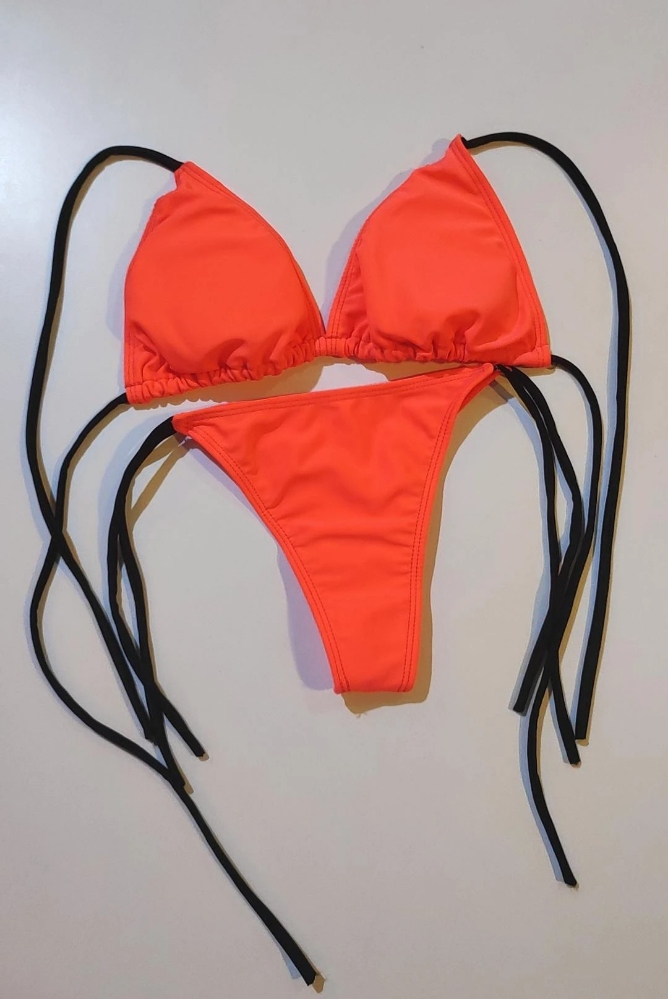 Bikini Triángulo con Taza Desmontable Colaless para Atar - Imagen 5