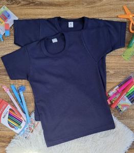 Remera Algodón Escolar Azul