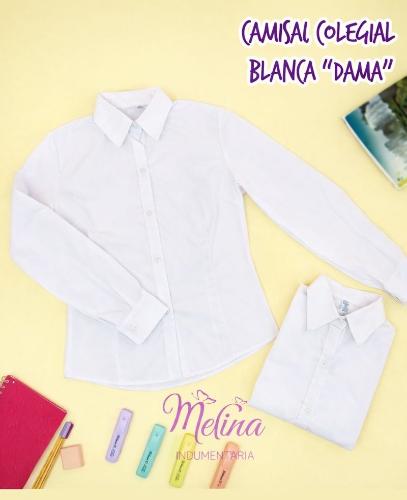 Camisa Blanca Escolar Mujer