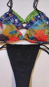 Bikini Triángulo con Taza Desmontable Estampado