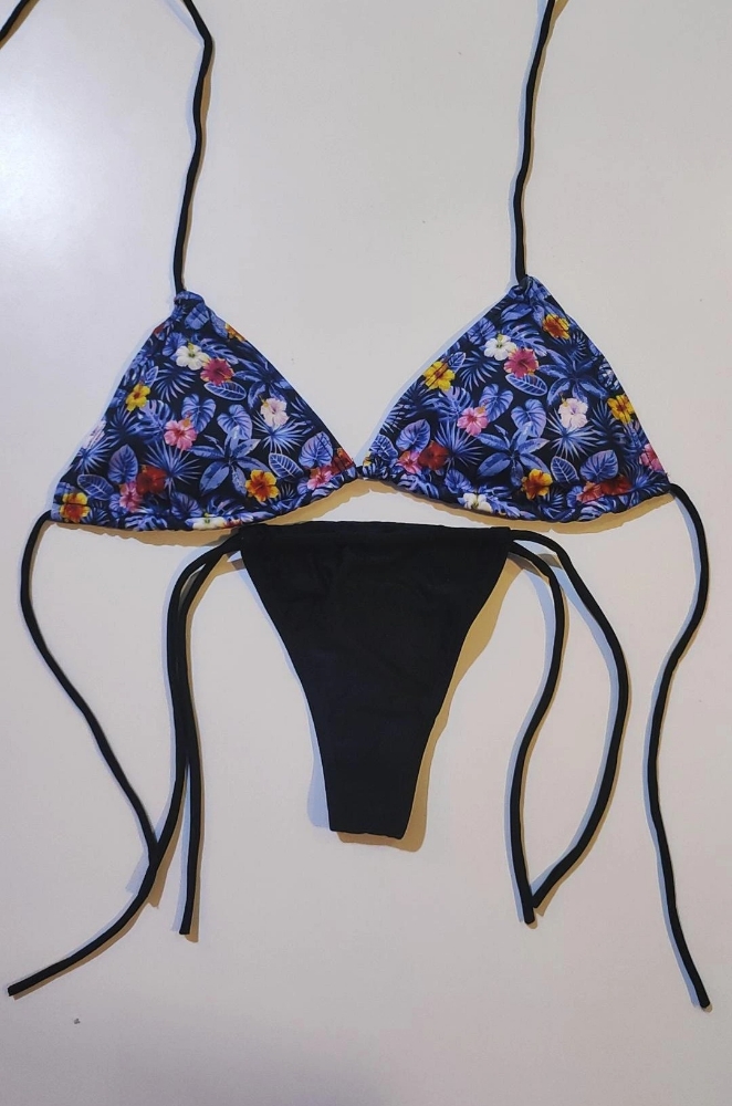 Bikini Triángulo con Taza Desmontable Estampado - Imagen 6
