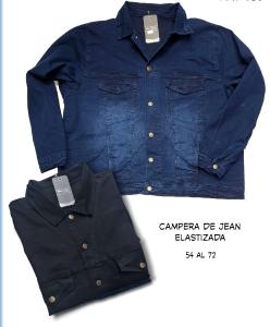 Campera de Jean Elastizada Talle Especial
