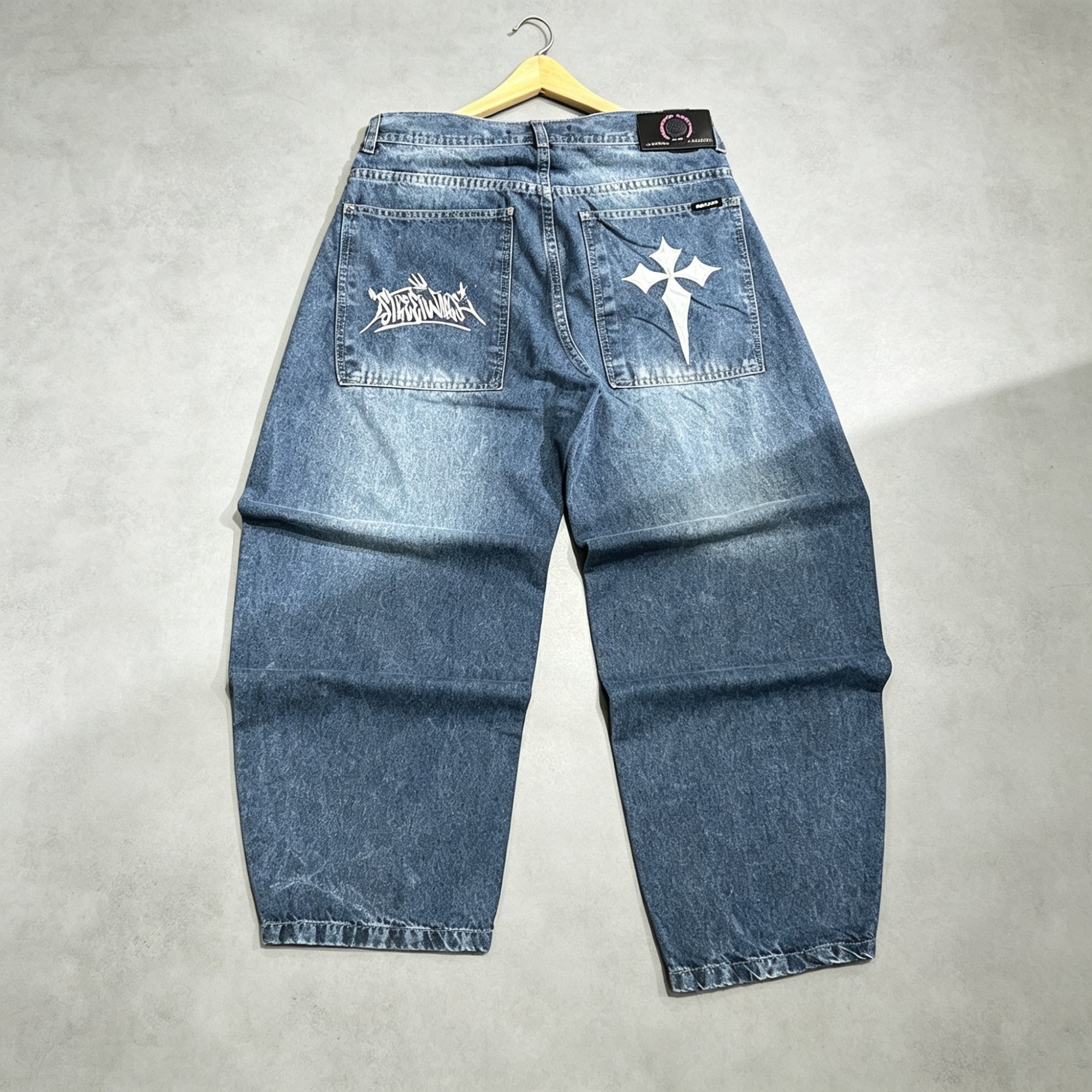 Pantalon Bagui Jean Bordado - Imagen 5