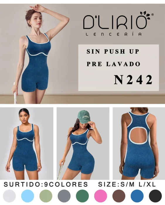 Catsuit Prelavado sin Frunce D'lirio