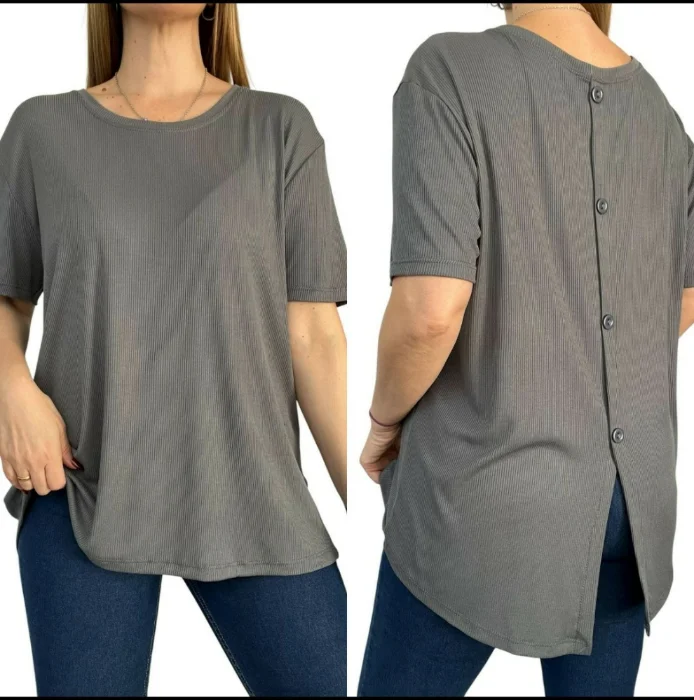 Remera Boton Espalda Morley Viscosa
