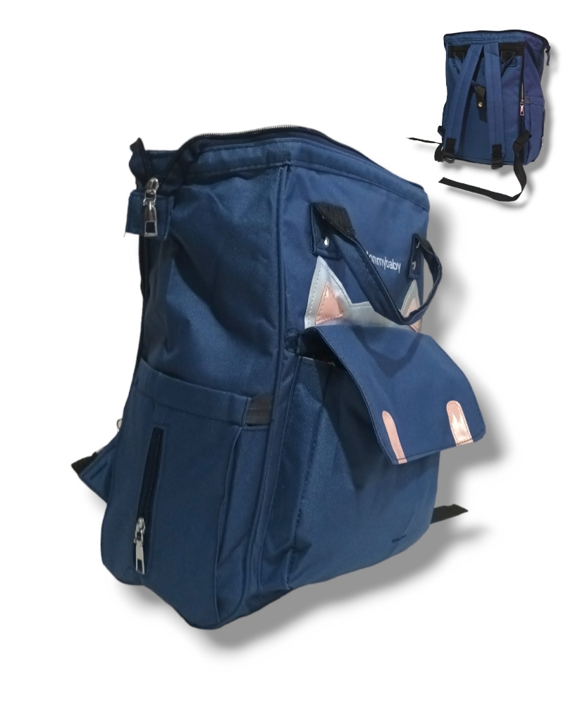 Mochila Bolso Maternal Tela Avion - Imagen 2