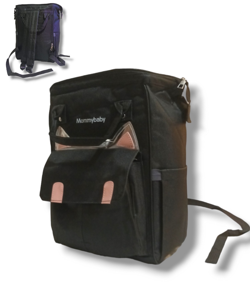 Mochila Bolso Maternal Tela Avion - Imagen 3