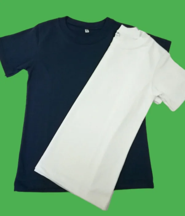 Remera Colegial Niños Algodón Peinado