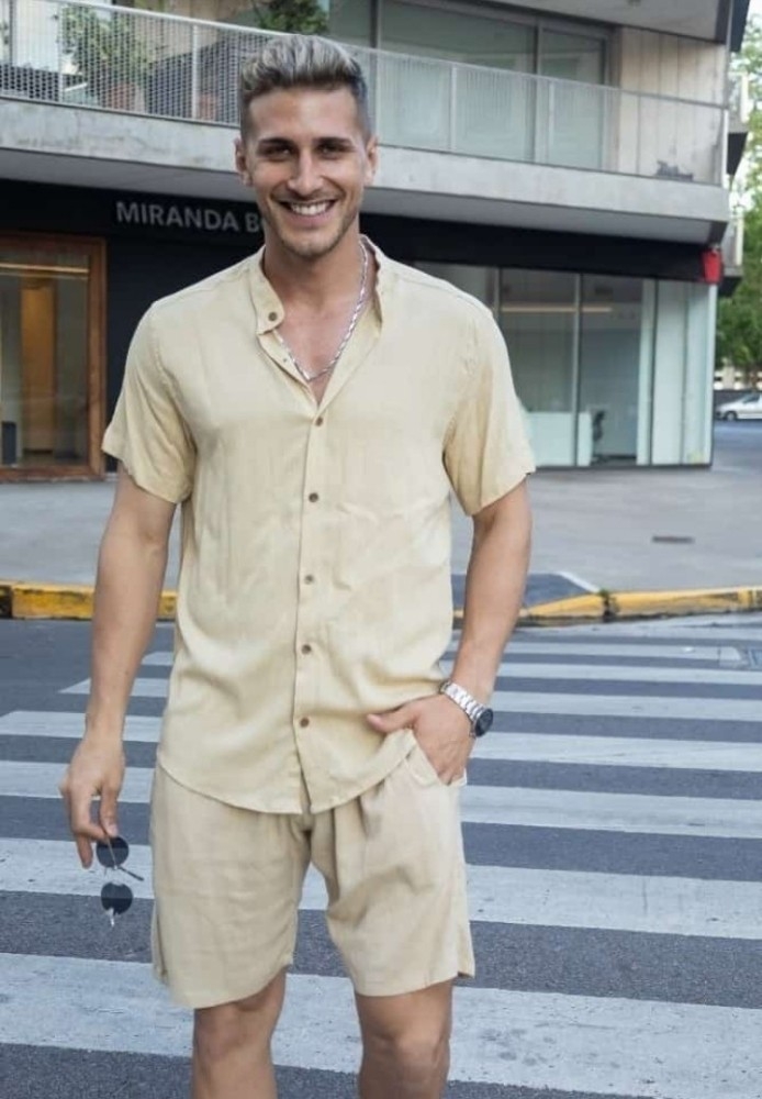 Conjunto de Lino Cuello Mao - Imagen 3