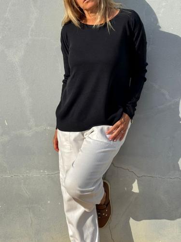 Sweater Delfina  Viscosa Básico Liso - Miniatura 6