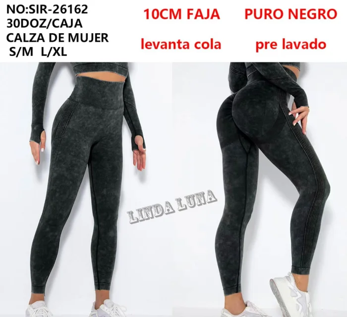 Calza Prelavado Negro - Linda Luna