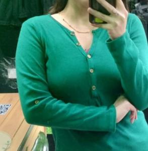 Remera con Botones Algodon