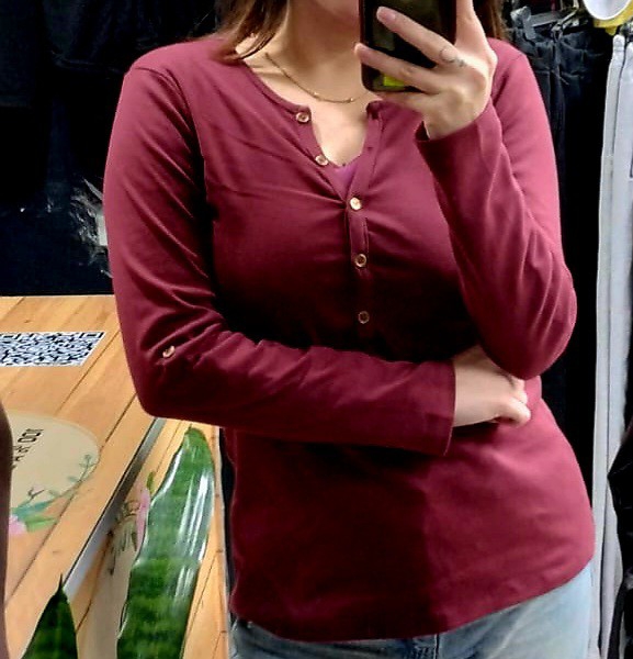 Remera con Botones Algodon - Imagen 2