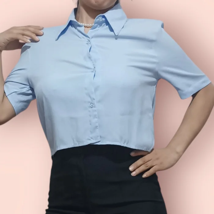 Camisas Crop Amplias