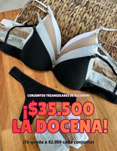 ¡oferta! Conjuntos Triangulares Algodón