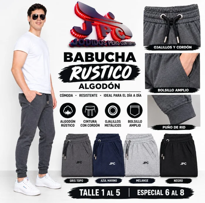 Jogging Babucha Rústico