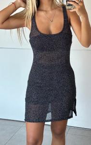 Vestido de Red con Lurex