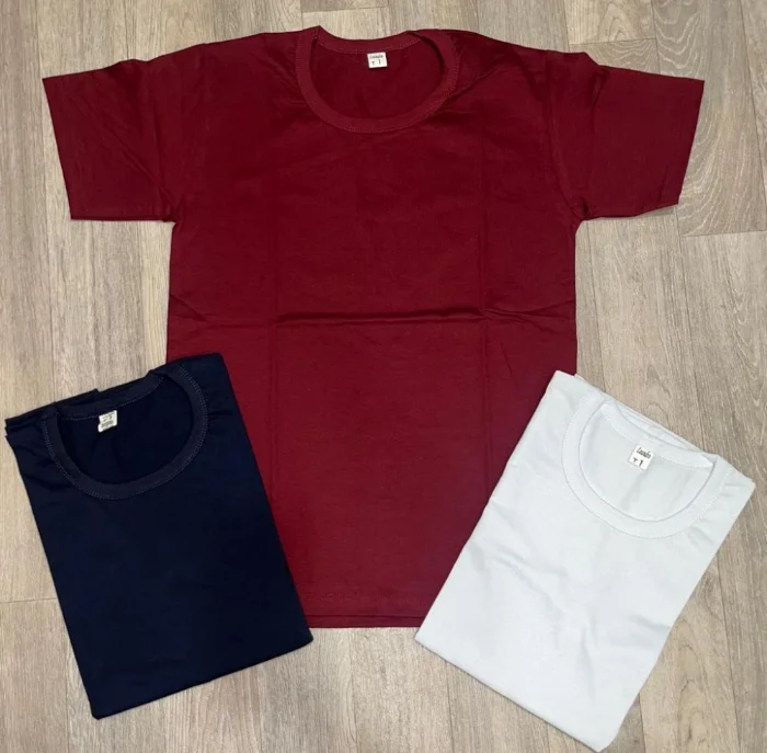 Remera Lisa Comun Escolar