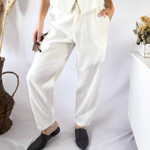 Pantalon de Lino Rígido - Miniatura 2