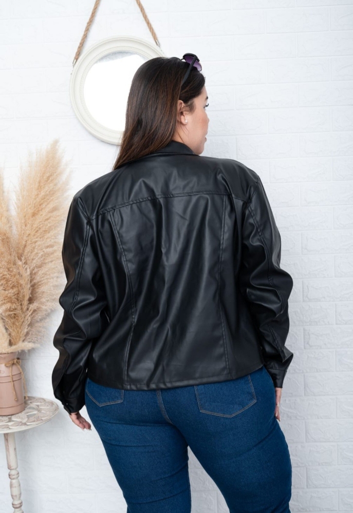 Campera Cuerina Talles Especiales - Imagen 3