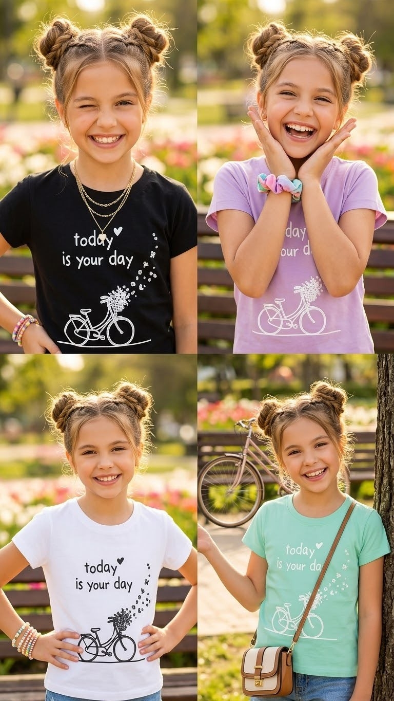 Remera Niña Algodón con Lycra - Imagen 3